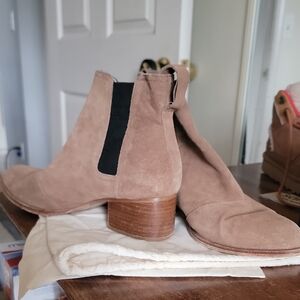 Rag'n'Bone Size 41 Tan Suede Ankle Boots
